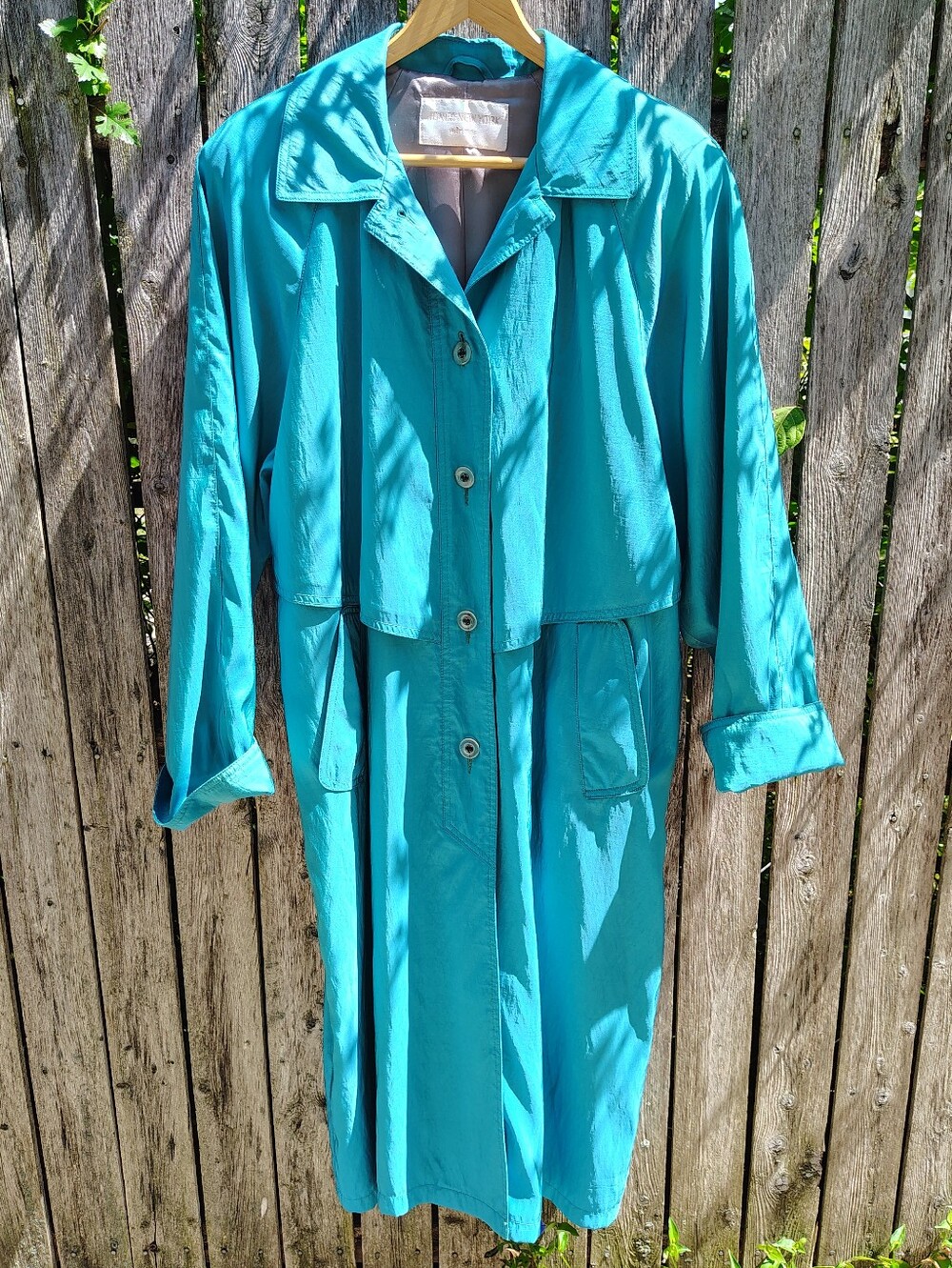 Vintage Sharkskin Trench Coat By Jones New York